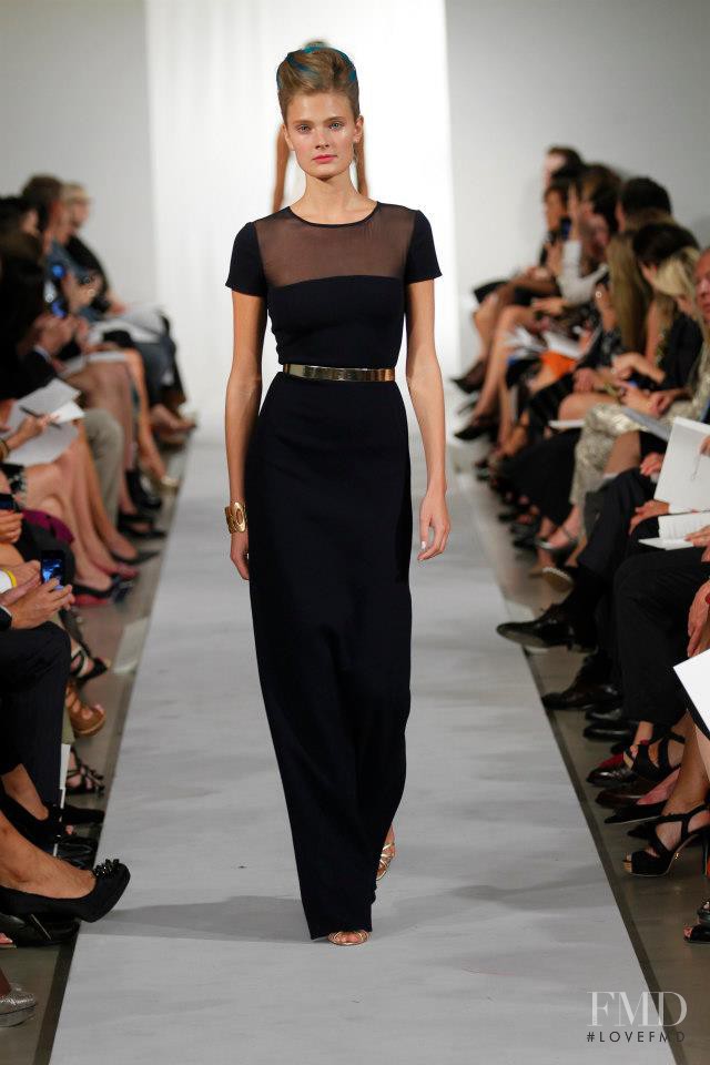 Constance Jablonski featured in  the Oscar de la Renta fashion show for Spring/Summer 2013