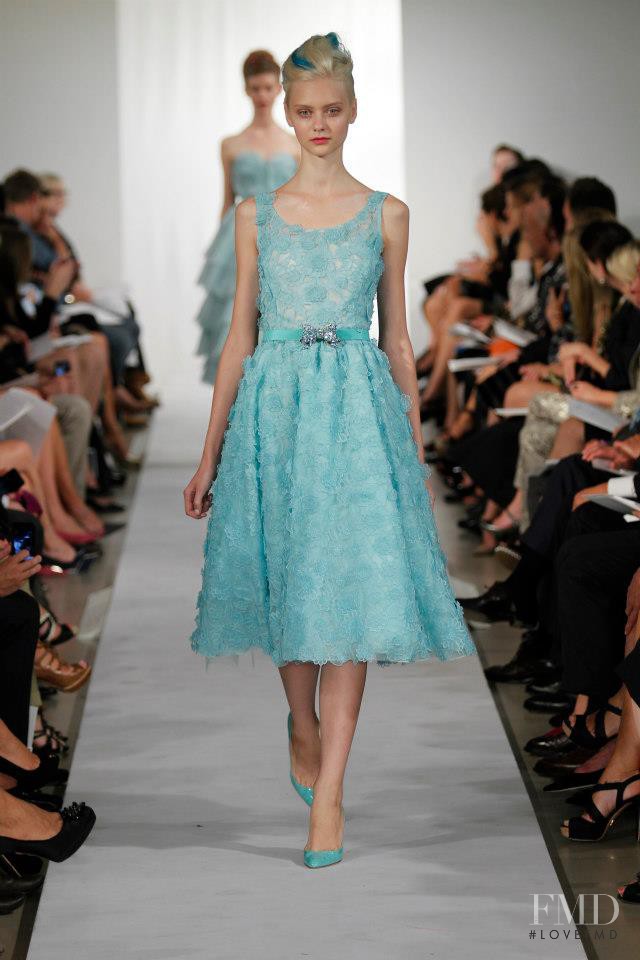 Nastya Kusakina featured in  the Oscar de la Renta fashion show for Spring/Summer 2013