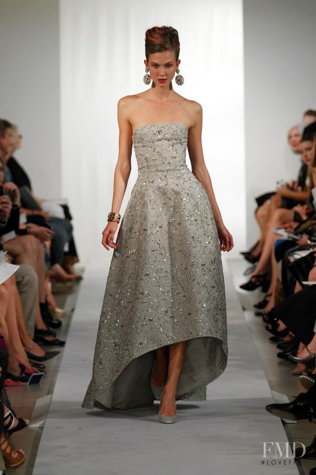 Karlie Kloss featured in  the Oscar de la Renta fashion show for Spring/Summer 2013