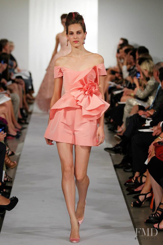 Othilia Simon featured in  the Oscar de la Renta fashion show for Spring/Summer 2013