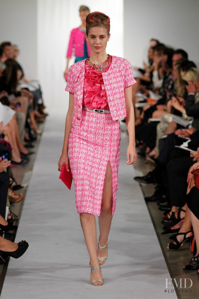 Nadja Bender featured in  the Oscar de la Renta fashion show for Spring/Summer 2013