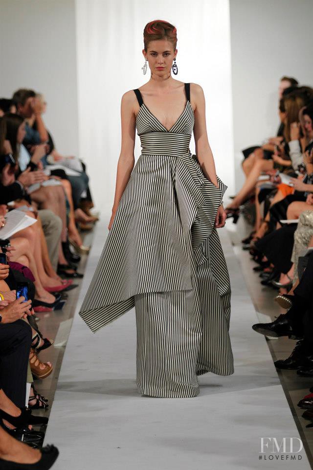 Nadja Bender featured in  the Oscar de la Renta fashion show for Spring/Summer 2013
