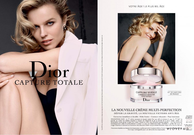 Eva Herzigova featured in  the Dior Beauty Capture Totale  advertisement for Spring/Summer 2016