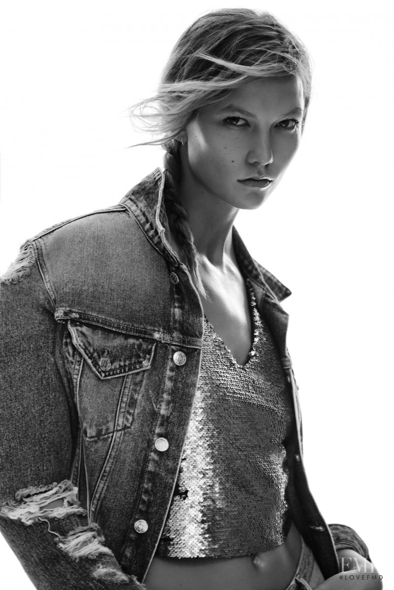 Karlie Kloss featured in  the Mango advertisement for Spring/Summer 2016