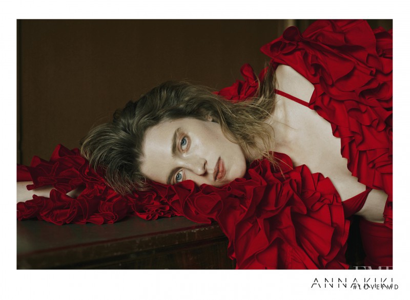 Sojourner Morrell featured in  the Annakiki advertisement for Spring/Summer 2016