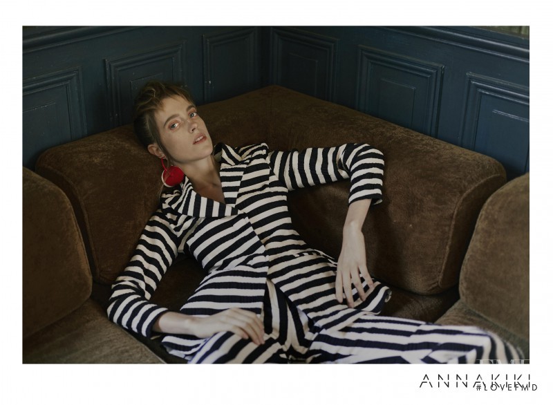 Sojourner Morrell featured in  the Annakiki advertisement for Spring/Summer 2016