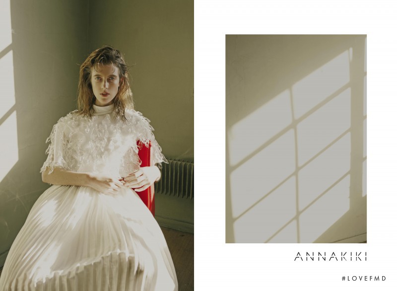 Sojourner Morrell featured in  the Annakiki advertisement for Spring/Summer 2016