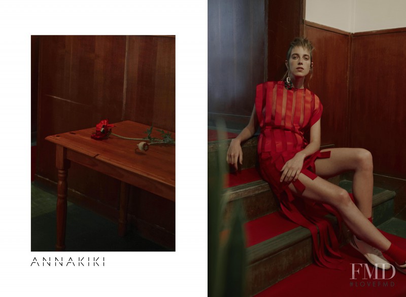 Sojourner Morrell featured in  the Annakiki advertisement for Spring/Summer 2016