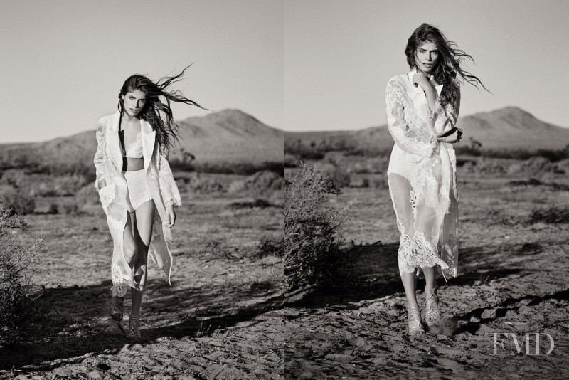Elisa Sednaoui featured in  the Ermanno Scervino advertisement for Spring/Summer 2016