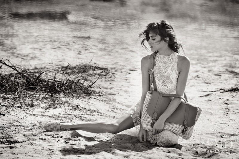 Elisa Sednaoui featured in  the Ermanno Scervino advertisement for Spring/Summer 2016