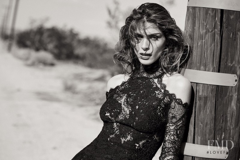 Elisa Sednaoui featured in  the Ermanno Scervino advertisement for Spring/Summer 2016