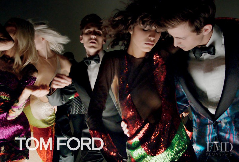 Lida Fox featured in  the Tom Ford advertisement for Spring/Summer 2016