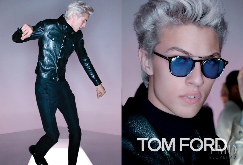 Lucky Blue Smith featured in  the Tom Ford advertisement for Spring/Summer 2016