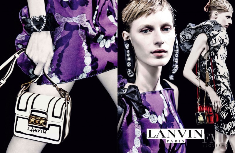 Julia Nobis featured in  the Lanvin advertisement for Spring/Summer 2016