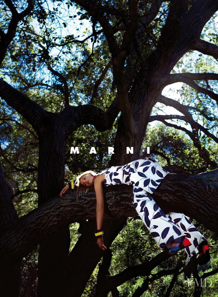 Suvi Koponen featured in  the Marni advertisement for Spring/Summer 2016