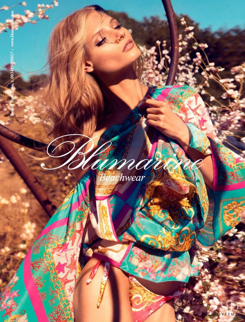 Anna Selezneva featured in  the Blumarine Beachwear advertisement for Spring/Summer 2013