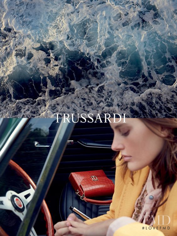 Amanda Murphy featured in  the Trussardi advertisement for Spring/Summer 2016