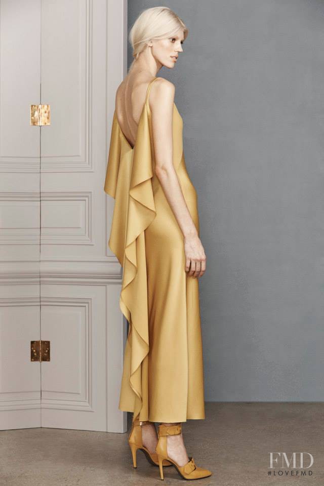 Devon Windsor featured in  the Jason Wu fashion show for Pre-Fall 2014