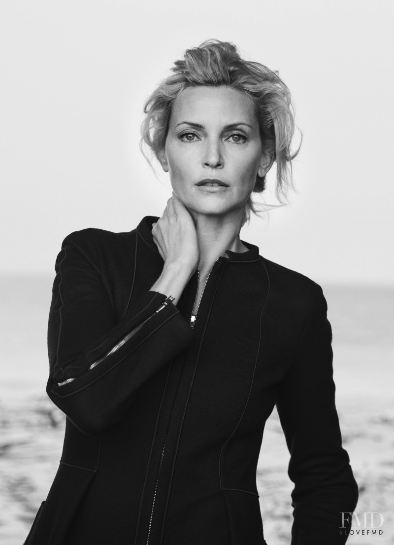 Nadja Auermann featured in  the Giorgio Armani New Normal advertisement for Spring/Summer 2016