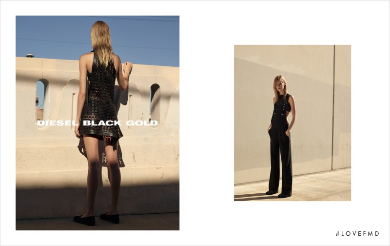 Lexi Boling featured in  the Diesel Black Gold advertisement for Spring/Summer 2016