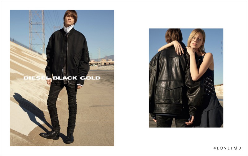 Lexi Boling featured in  the Diesel Black Gold advertisement for Spring/Summer 2016