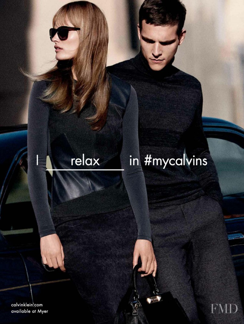 Edita Vilkeviciute featured in  the Calvin Klein #MyCalvins Collection advertisement for Spring/Summer 2016