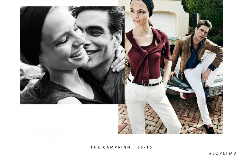 Anna Mila Guyenz featured in  the Massimo Dutti advertisement for Spring/Summer 2016