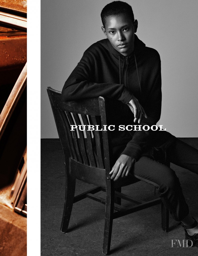 Ysaunny Brito featured in  the Public School advertisement for Spring/Summer 2016