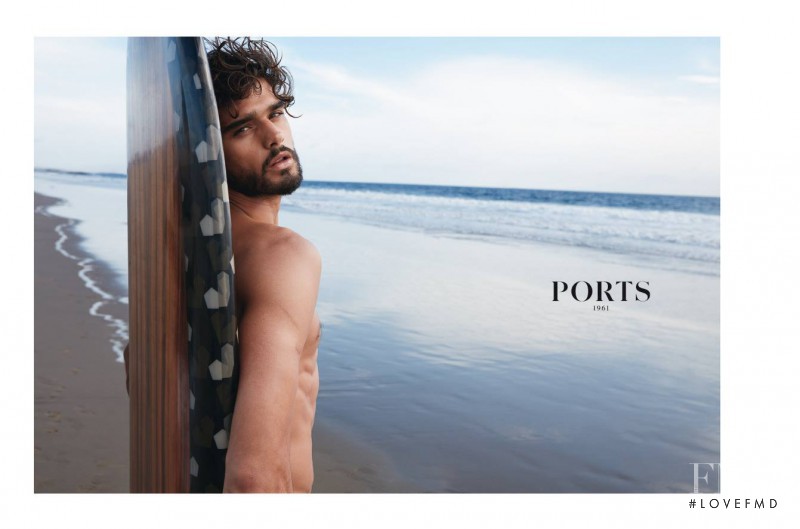 Marlon Teixeira featured in  the Ports 1961 advertisement for Spring/Summer 2016