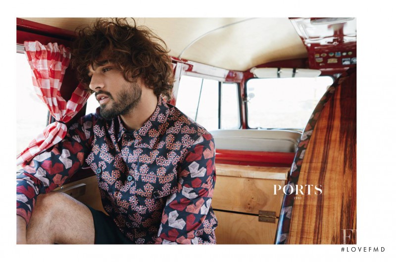 Marlon Teixeira featured in  the Ports 1961 advertisement for Spring/Summer 2016