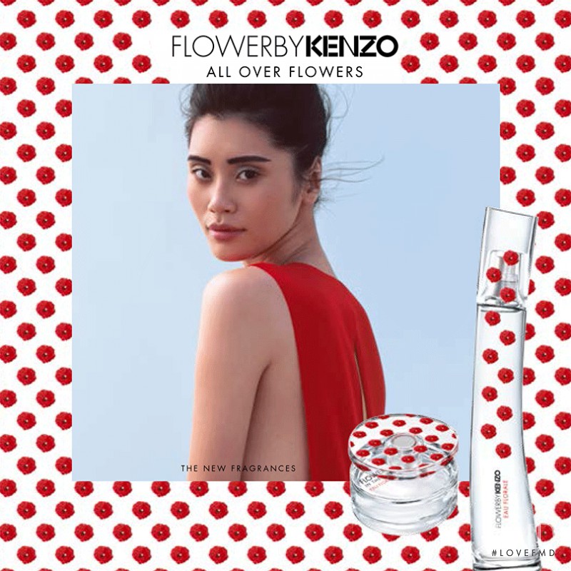 Ming Xi featured in  the Kenzo Parfums Kenzo L\'Elixir Fragrance  advertisement for Spring/Summer 2016