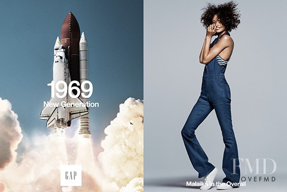 Malaika Firth featured in  the Gap 1969 \'New Generation\'  advertisement for Spring/Summer 2016