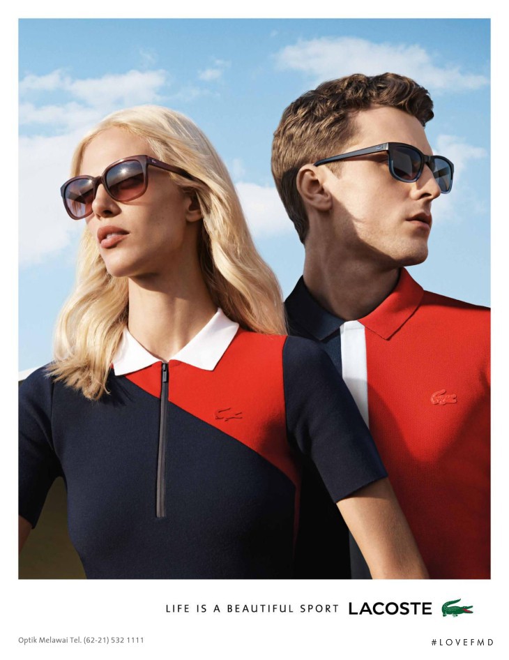 Aymeline Valade featured in  the Lacoste advertisement for Spring/Summer 2016