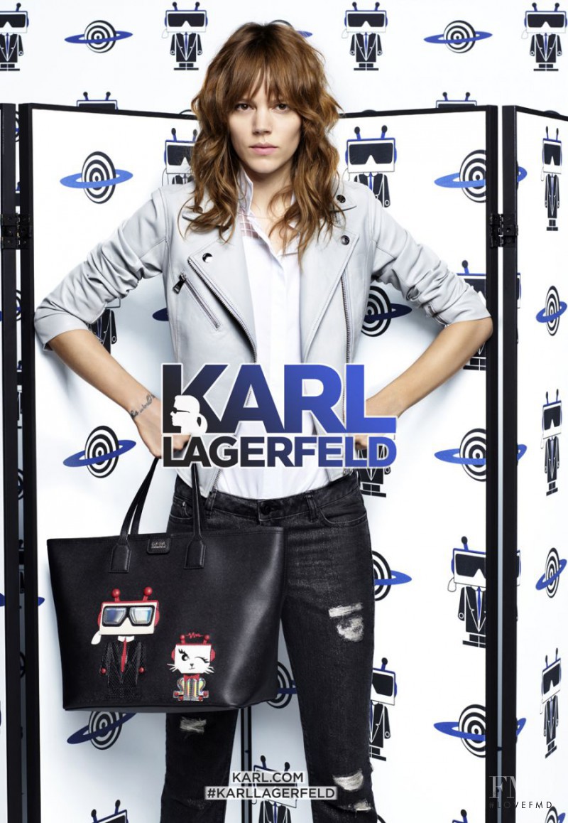 Freja Beha Erichsen featured in  the Karl Lagerfeld advertisement for Spring/Summer 2016