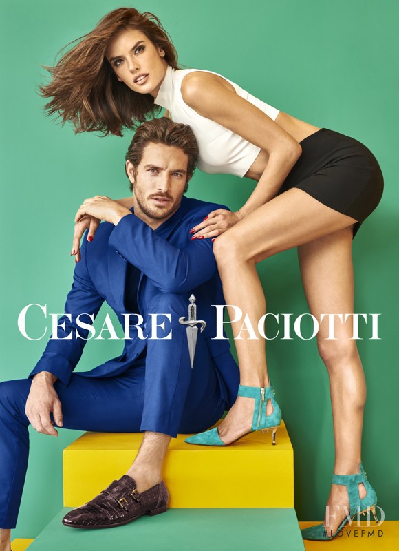 Alessandra Ambrosio featured in  the Cesare Paciotti advertisement for Spring/Summer 2016