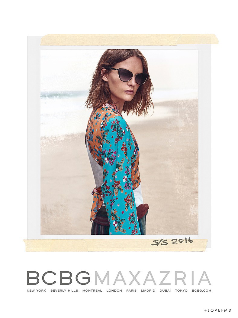 Sara Blomqvist featured in  the BCBG By Max Azria advertisement for Spring/Summer 2016