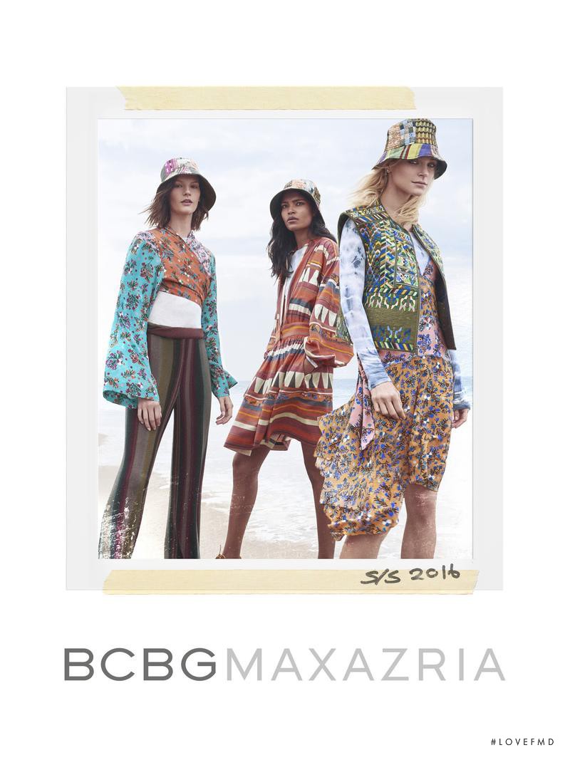 Jessica Stam featured in  the BCBG By Max Azria advertisement for Spring/Summer 2016