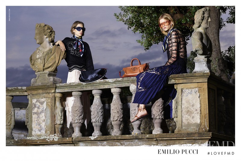 Kadri Vahersalu featured in  the Pucci advertisement for Spring/Summer 2016