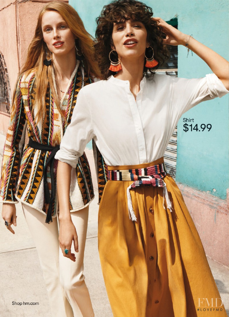 Mica Arganaraz featured in  the H&M advertisement for Spring/Summer 2016