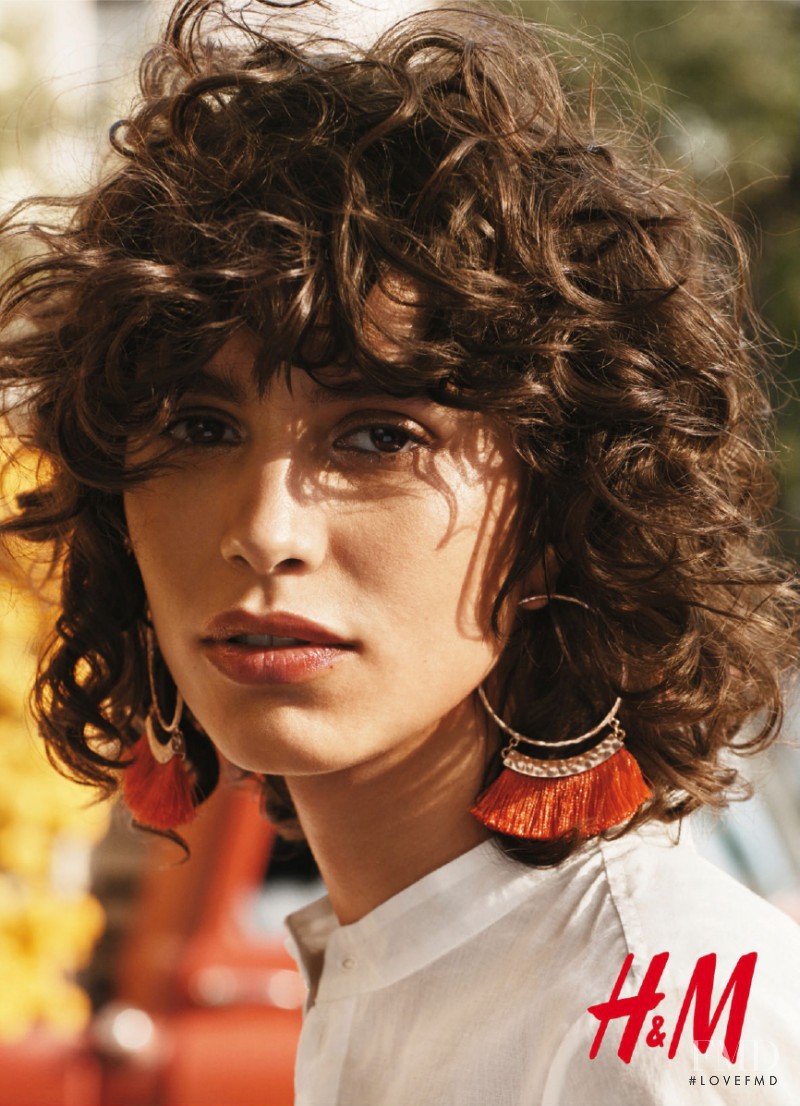 Mica Arganaraz featured in  the H&M advertisement for Spring/Summer 2016