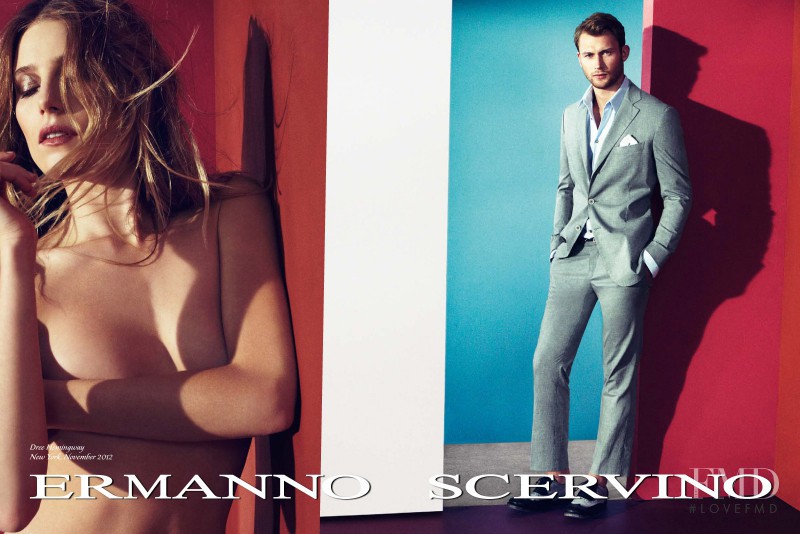 Dree Hemingway featured in  the Ermanno Scervino advertisement for Spring/Summer 2013