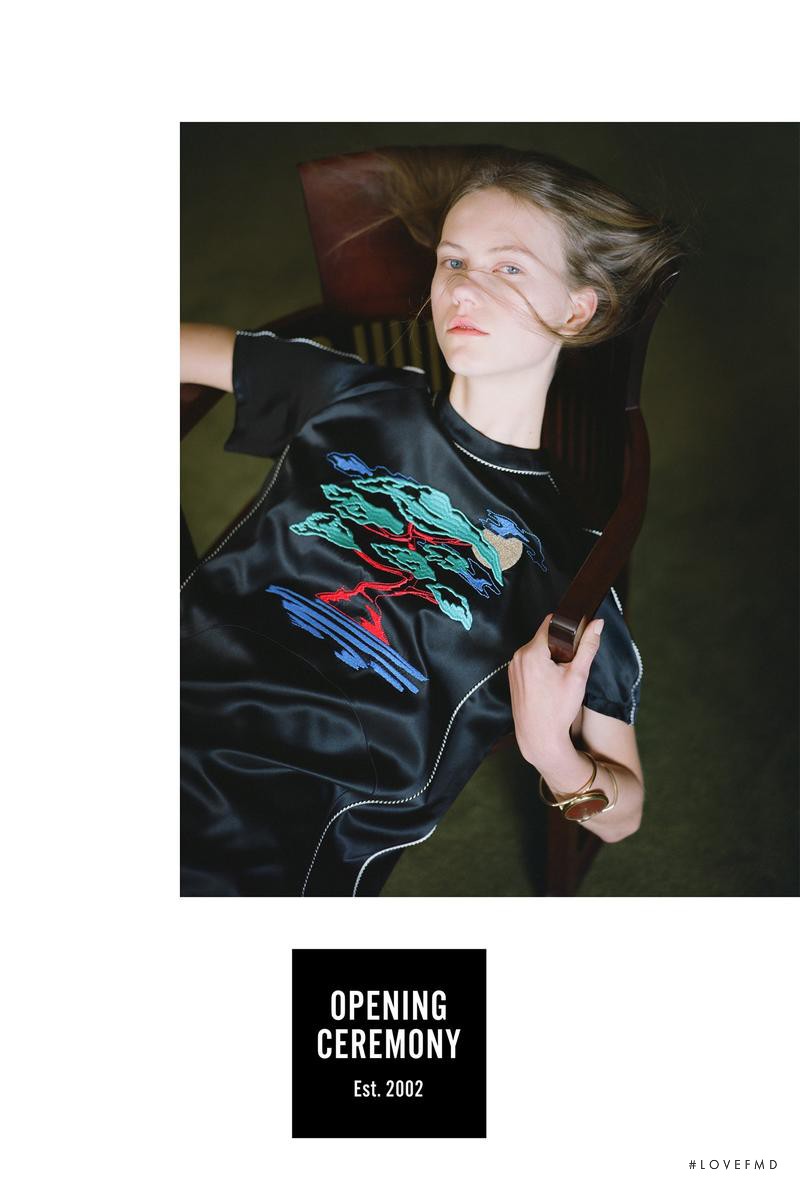 Julie Hoomans featured in  the Opening Ceremony advertisement for Spring/Summer 2016