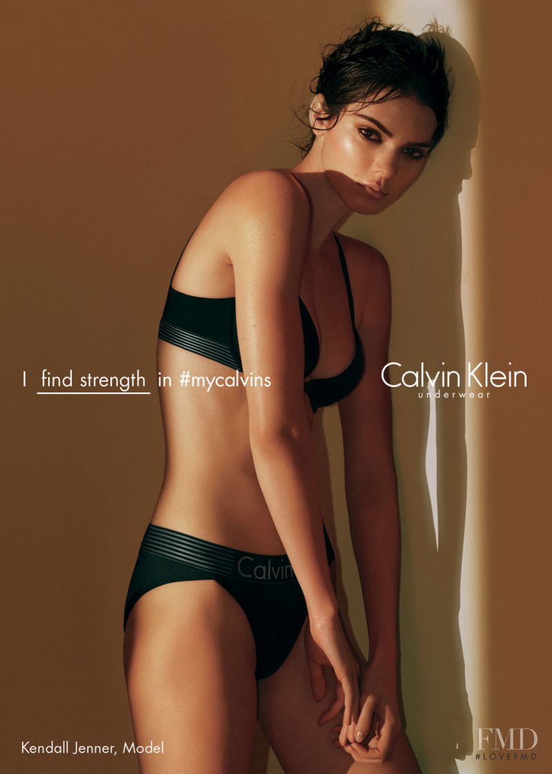Kendall Jenner featured in  the Calvin Klein Underwear advertisement for Spring/Summer 2016
