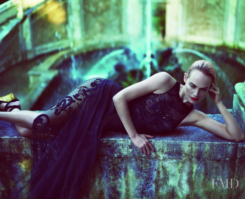 Amber Valletta featured in  the Pucci advertisement for Spring/Summer 2013