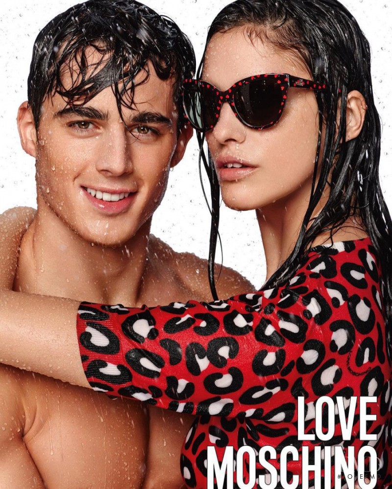 Alejandra Alonso featured in  the Love Moschino advertisement for Spring/Summer 2016