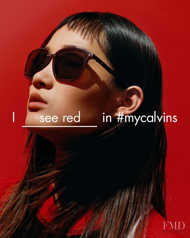 Hyun Ji Shin featured in  the CK Calvin Klein advertisement for Spring/Summer 2016