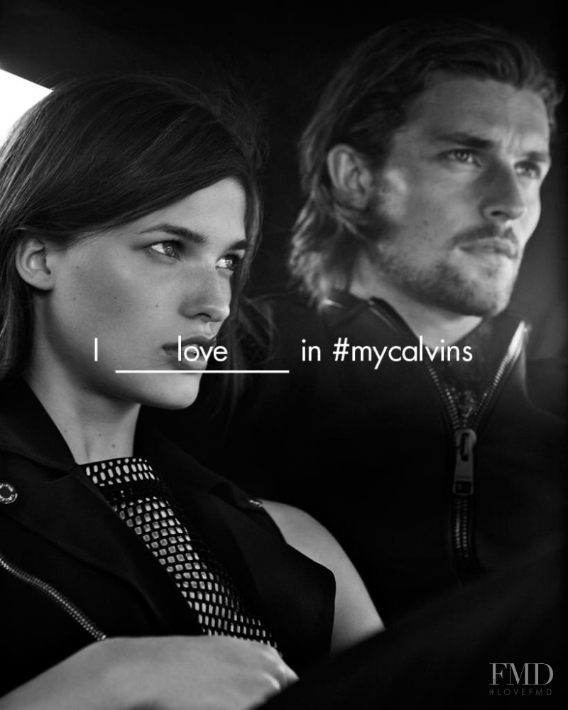 Julia van Os featured in  the Calvin Klein White Label advertisement for Spring/Summer 2016