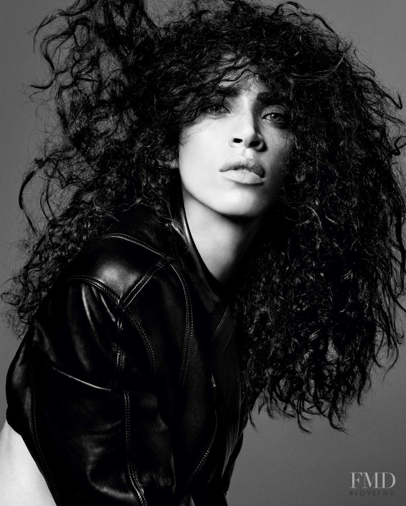 Noemie Lenoir featured in  the Balmain Hair Couture advertisement for Spring/Summer 2016