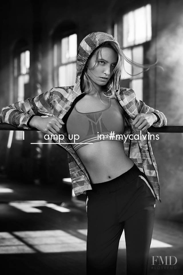 Maud Welzen featured in  the Calvin Klein Performance advertisement for Spring/Summer 2016
