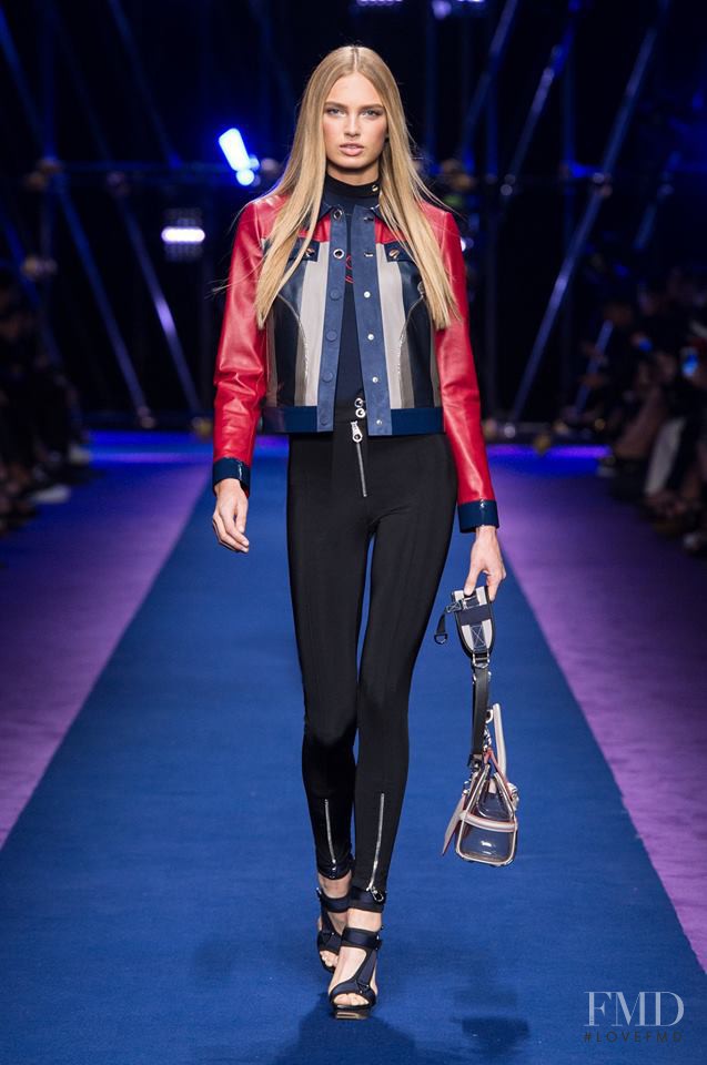 Romee Strijd featured in  the Versace fashion show for Spring/Summer 2017